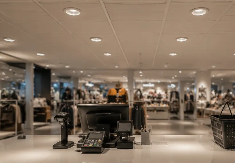 DL01-BLE bluetooth downlights washing boutique sales floor at full output