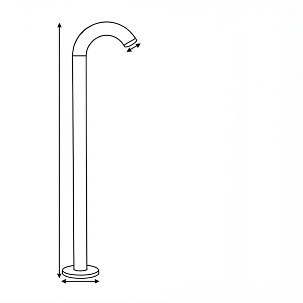 GOOS-S sculptural accent light night scene