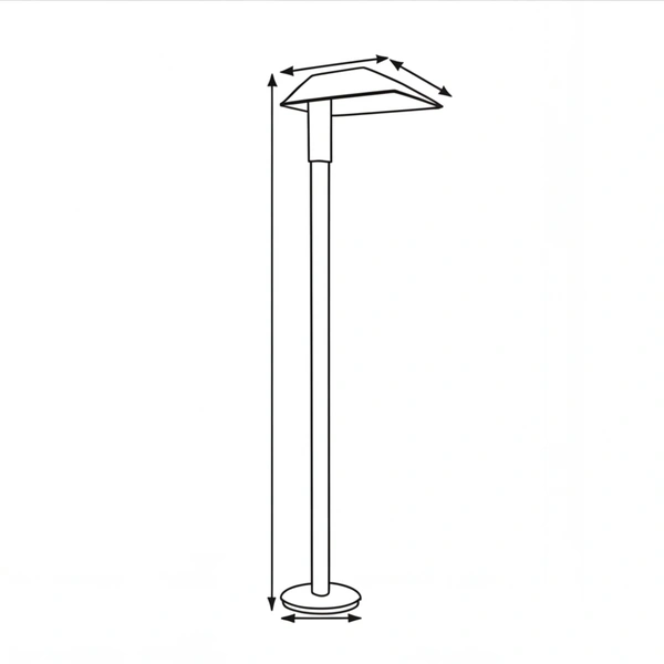 SLIM-SS column pathway light garden scene