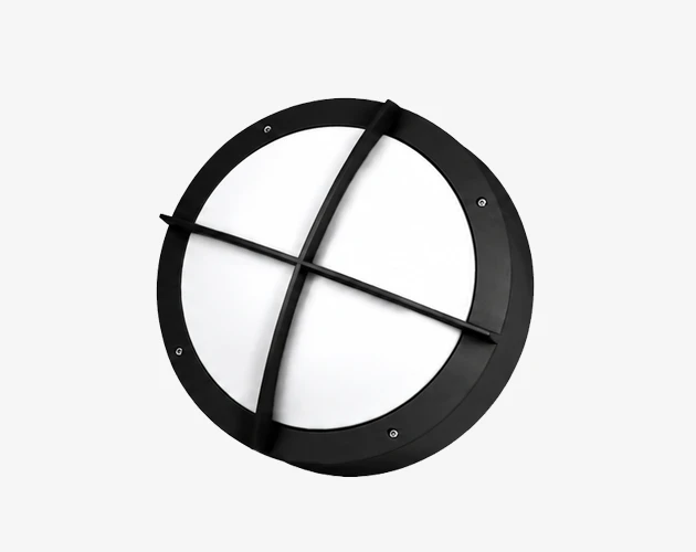 AQUA-D cross grille bulkhead guarding corridor wall lights