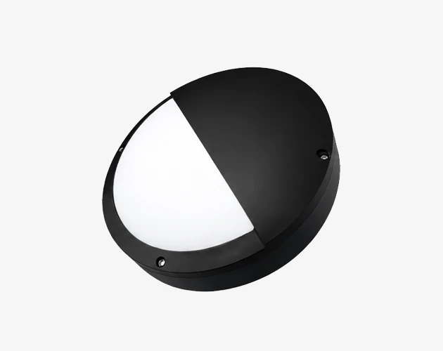 AQUA-D eyelid half-cutoff bulkhead directing downward corridor light