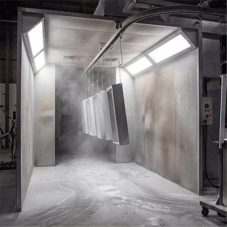 FORT-A spray booth lighting resisting paint mist