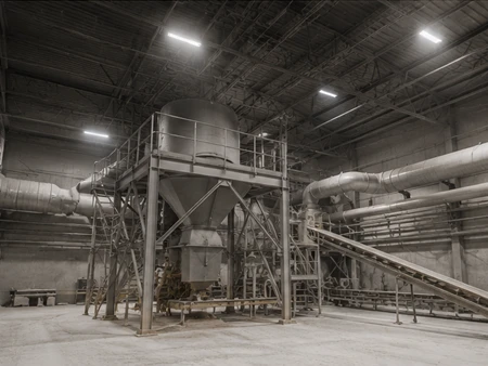 FORT-A dust-proof lighting in wood and paper mill