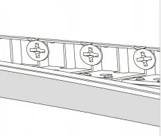 NEON-1010 light strip pressed into the bendable profile with emitting face outward