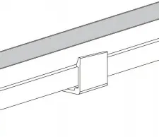 NEON-1010 strip fully installed in the clip