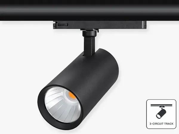 Faretto a binario LED VUE-3 a 3 fili con selezione DIP